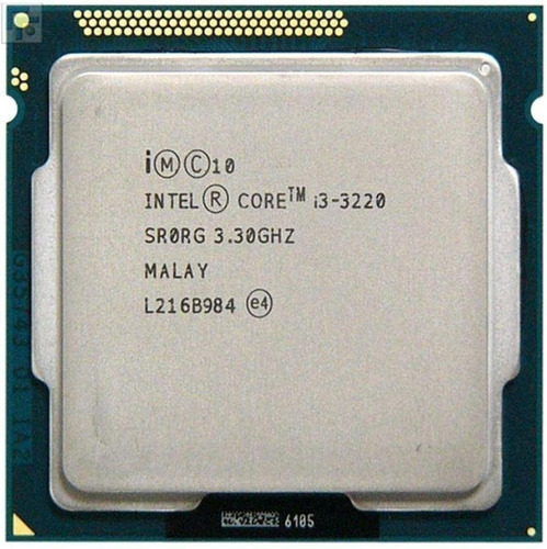 Imagen 1 de 2 de Procesador gamer Intel Core i3-3220 BX80637I33220 de 2 núcleos y  3.3GHz de frecuencia con gráfica integrada