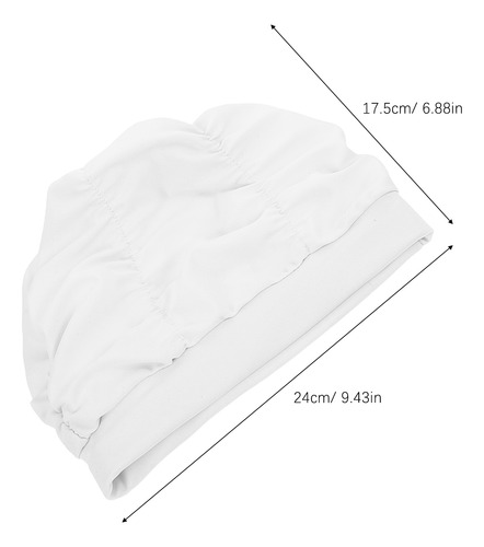 Gorro De Baño Plisado Para Niñas, 2 Unidades, Para Cabello L