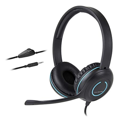Cyber Acoustics 3.5mm Stereo Headset (ac-5002) With Noise