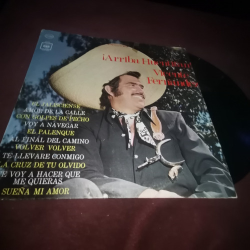 Arriba Huentitan Vicente Fernandez Lp Vinil Discos Cbs 1972