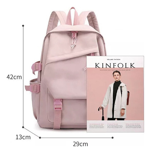 Js Mochila Escolar De Gran Capacidad Kuromi Melody