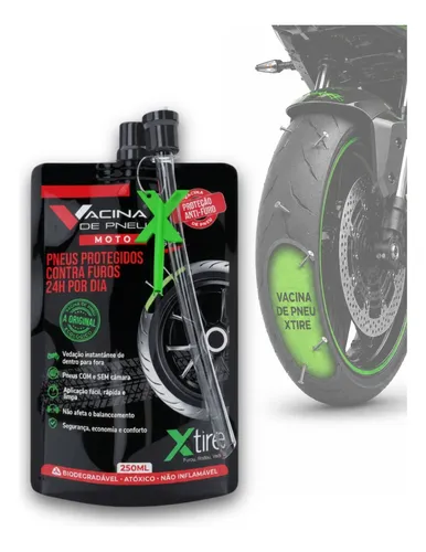 Vacina De Pneu Para Moto Xtire Selante Preventivo Anti Furo