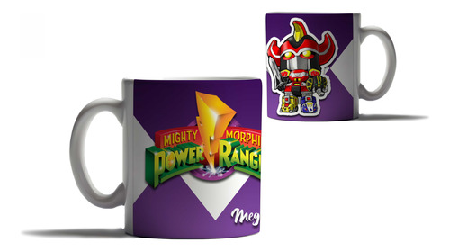 Caneca Personalizada Herói Power Ranger Megazord Branco Personalizado