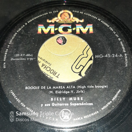 Simple Billy Mure Y Sus Guitarras Supersónicas Mgm C15