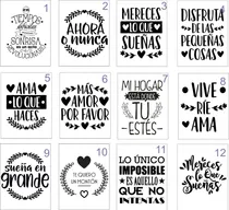 Comprar 80 Frases En Vinilo Etiqueta Adhesivo Frasco Botella Imperm