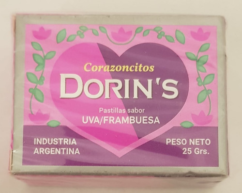 Imagen 2 de 3 de Corazoncitos Dorins X12 Uva/frambuesa Barata La Golosineria