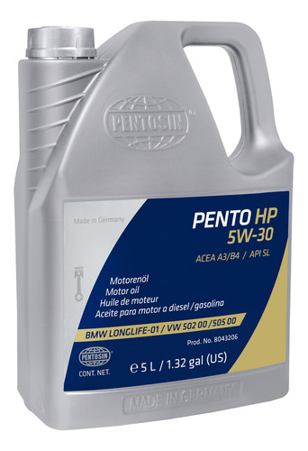 Aceite 100% Sintético Pentosin Pento Hp 5w-30 Jaguar Xj8 200