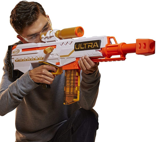 Imagen 4 de 6 de Nerf Ultra Pharaoh Blaster Con Detalles Dorados Premium