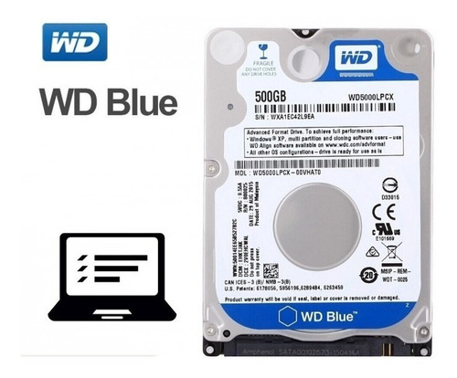 Imagen 3 de 6 de Disco Duro Portatil 500gb Interno 2.5 Ps3 Ps4 Wd/seagate Iva