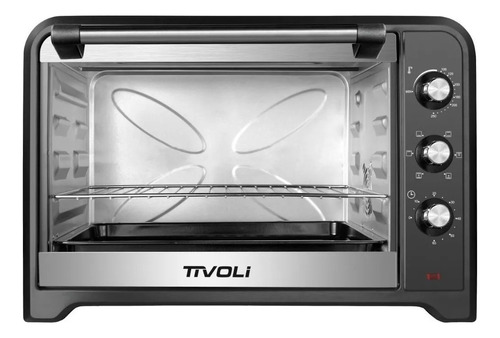 Horno de mesa eléctrico Tivoli HET-601 60L negro 220V