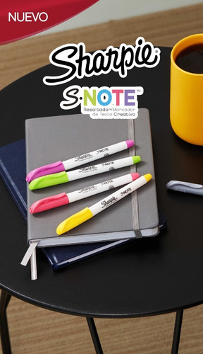 Imagen 8 de 9 de Marcadores Sharpie Snote X12 Colores Resalta Subraya