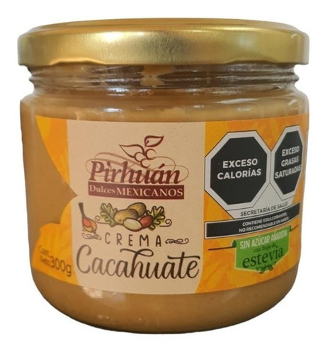 Crema De Cacahuate 300g Sin Azúcar Pirhuán 