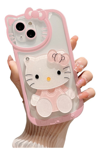 Found For iPhone 15 14 13 12 Cute Transparente Hello Kitty