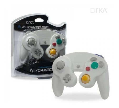Control Con Cable, Color Blanco, Cirka Para Nintendo