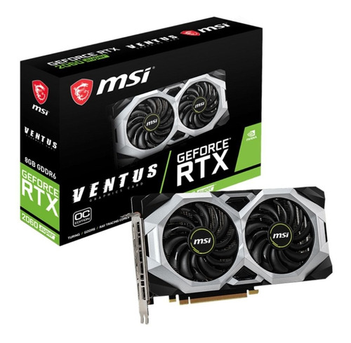 Placa De Video Geforce Rtx 2060 Super Ventus Gp Oc 8gb Gddr6