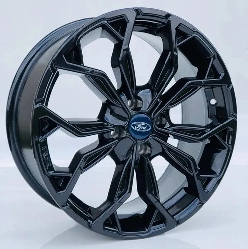 Roda Ford Fiesta Focus Aro 16 4x108 (1 Unid.) + Bico Cor Black