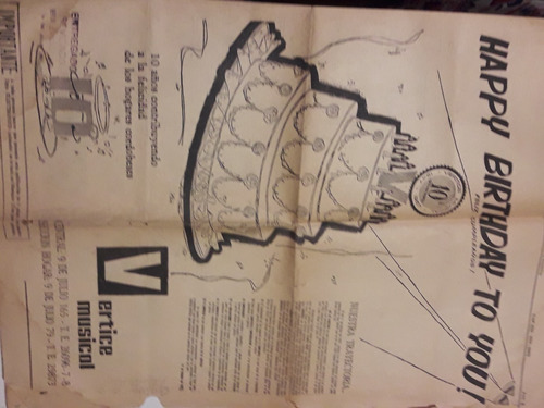 Publicidad Vertice Musical De 1957