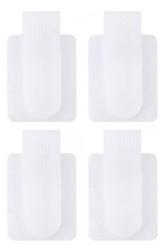 Organizador Fio Cabo Fita Velcro Auto Adesiva Cap.max 1,5kg Cor Branco