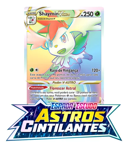 Carta Shaymin V Lendário Full Arte Astros Cintilantes