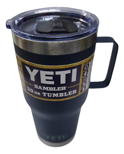 Termo Yeti 30 Oz Con Agarradera Color Azul Marino 