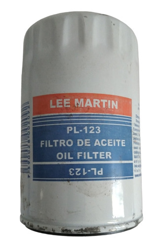 Filtro De Aceite Motor Marca Lee Nartin Modelo Pl123.