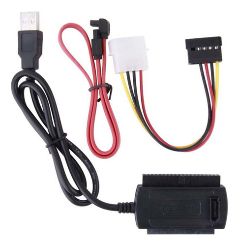 Cable Convertidor De Unidad Sata/pata/ide A Usb 2.0 Para 2