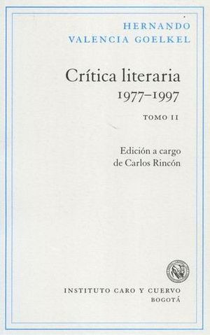 Libro Crítica Literaria 1977 -1997 Tomo Ii