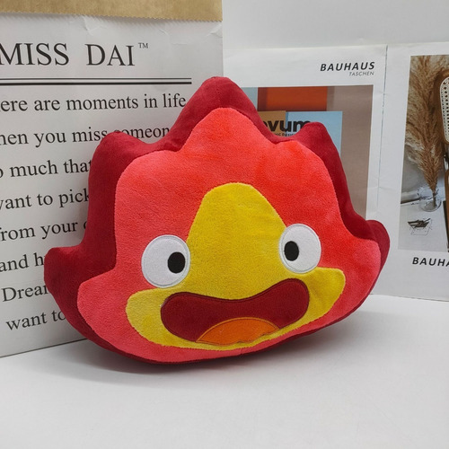 Imagen 7 de 10 de Calcifer Muñeco Peluche Juguete Regalo Para Niños 24cm