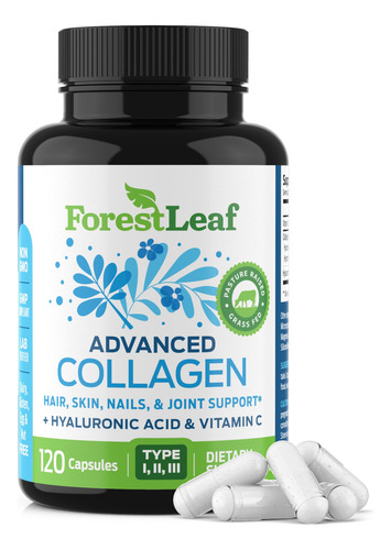 Suplemento Forestleaf Advanced Collagen Tipo 1, 2 E 3 120