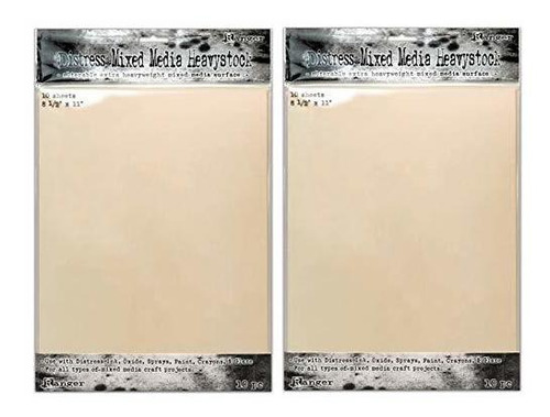 Papel Decorativo - Tim Holtz Distress Mixed Media Heavy, 8 1