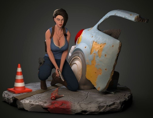 Archivo Stl Impresión 3d - Resident Evil Jill Valentine V2 D