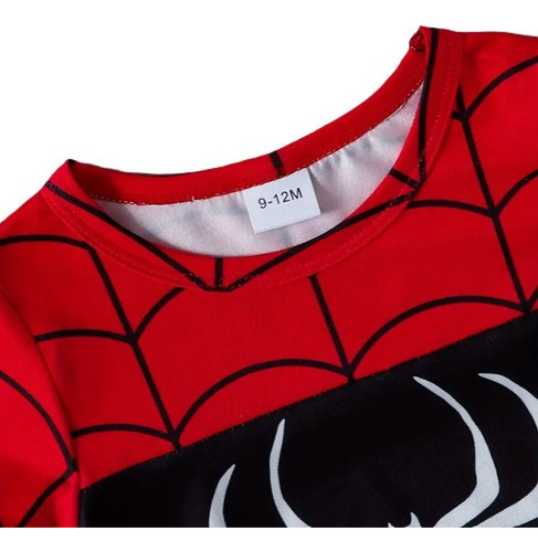 Conjunto Camiseta Y Pantalones Cortos De Bebe De Spiderman