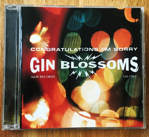 Gin Blossoms - Congratulations I'm Sorry Cd P78