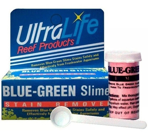 Ultralife Blue Green Slime Remove Algas Azuis Trata Até 567l