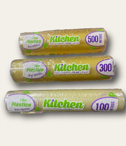 Rollo De Strech Film Alusa De 300 Mts Para Alimento