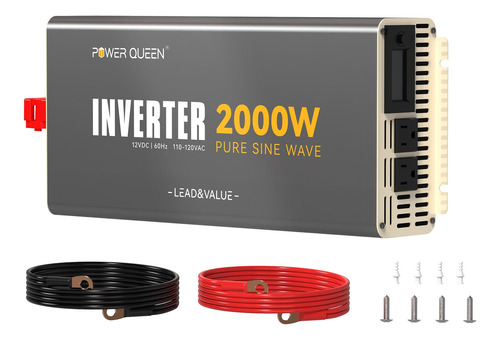 Power Queen Inversor Onda Sinusoidal Pura 2000 W Energia 12