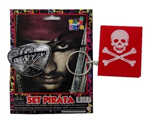 Set Pirata (parche + Aro + Bandana)