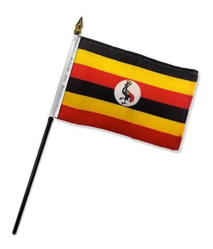 Bandera De Banderas Estándar De Calidad One Dozen Uganda St