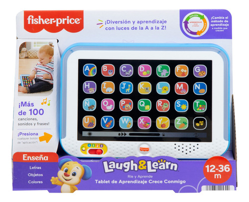 Fisher Price Tablet Aprendizaje Crece Conmigo Azul Didactico Multicolor