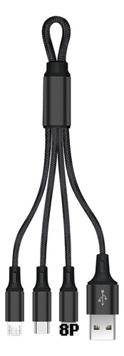 Cable De Datos Tres En Uno Keychain Cable De Carga De Tres C