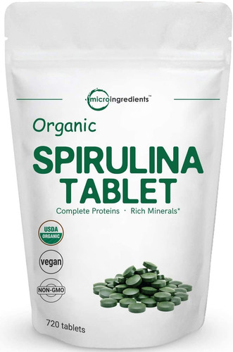 Suplemento Espirulina Orgánica (espirulina Orgánica), 3000mg