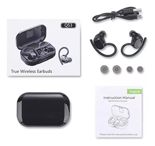 Auriculares inalámbricos Bluetooth con control táctil, Bluetooth 5.3,  impermeables, deportivos, inalámbricos, para entrenamiento, correr,  auriculares