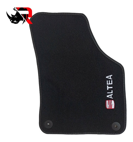 Imagen 3 de 5 de Tapetes Compatibles Con Altea Seat Rojo - Blanco