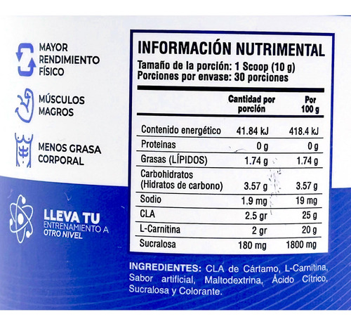 Cla + Carnitina 300 Gr Gomitas 30 Serv The One