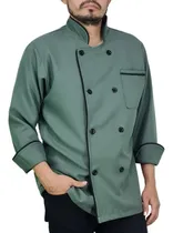 Comprar Filipina Chef Hombre Verde Militar Con Negro En Poliéster