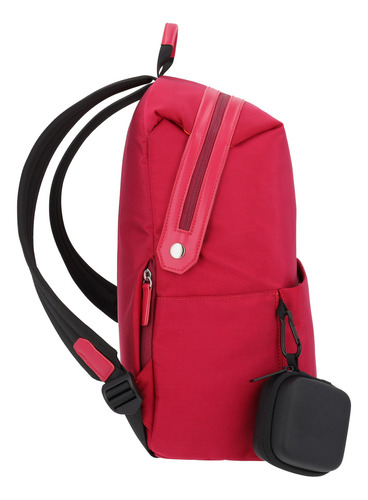 Airpack Portalaptop Mochila Ejecutiva Urban Chic Color Rojo Diseño De La Tela Lisa