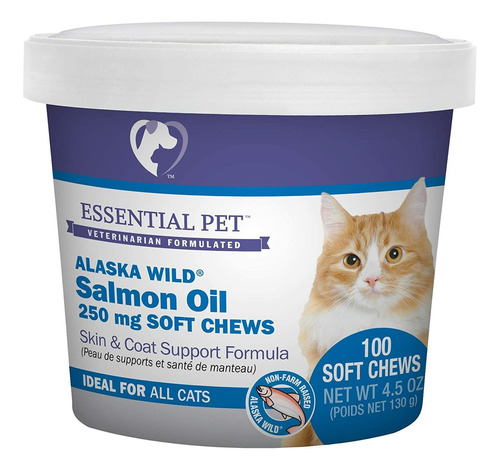 Essential Pet Products Alaska Wild Salmon Oil Soft Chews Wit