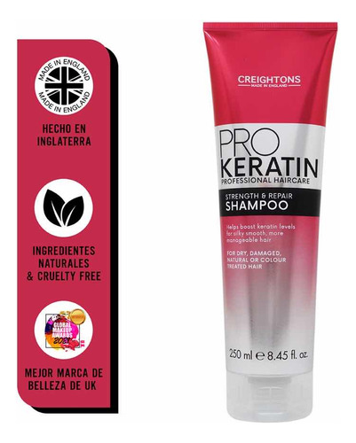 Creightons Pro Keratin Strength & Repair Shampoo 250ml