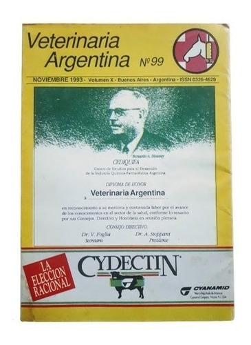 Revista Veterinaria Argentina N° 99 Noviembre 1993