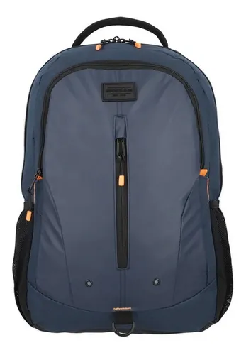 Mochila viaje Discovery Sequoia color azul diseño liso 30L